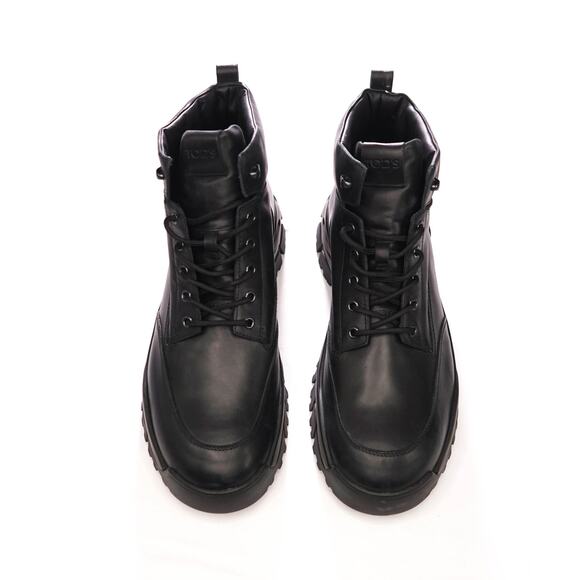 $975 TOD\'S - Black Leather Ankle Boots - US 13.5 (12.5UK) main image 7